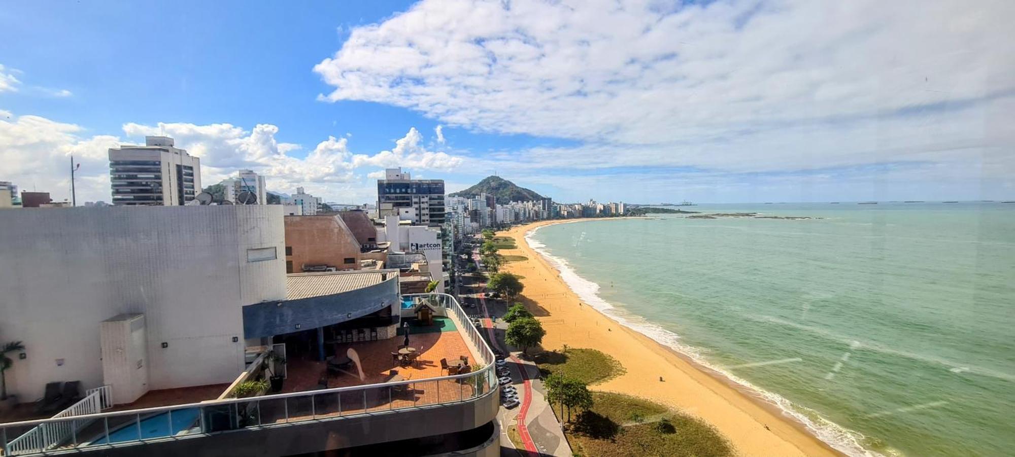 Flat Pasárgada 906, Free Bikes, pé na praia Vila Velha  Esterno foto