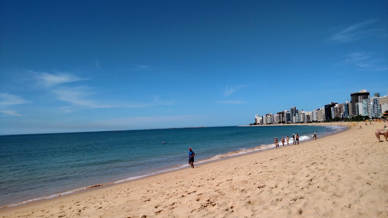Flat Pasárgada 906, Free Bikes, pé na praia Vila Velha  Esterno foto