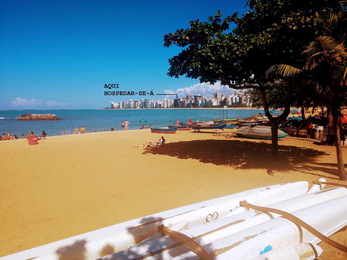 Flat Pasárgada 906, Free Bikes, pé na praia Vila Velha  Esterno foto
