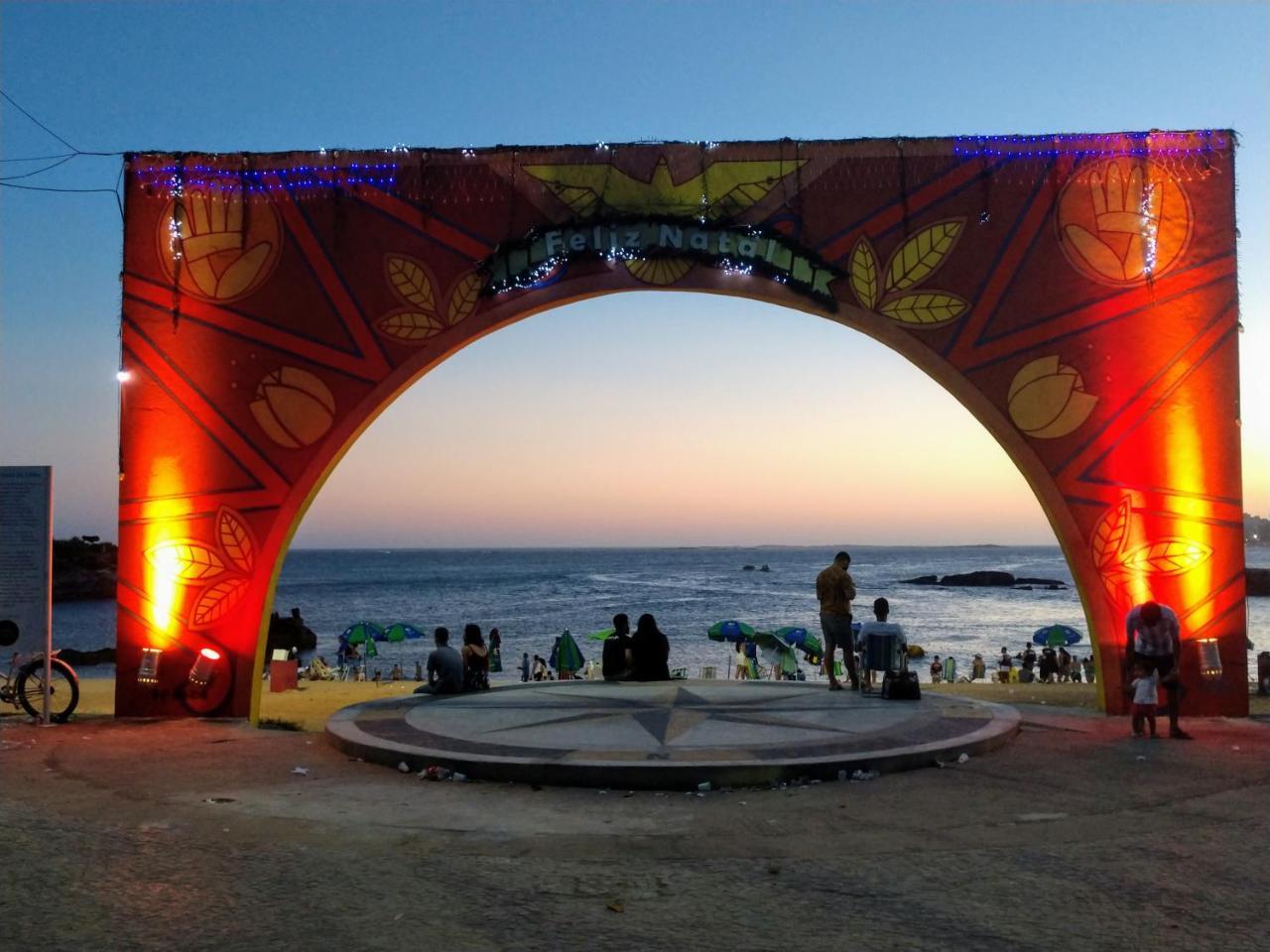 Flat Pasárgada 906, Free Bikes, pé na praia Vila Velha  Esterno foto